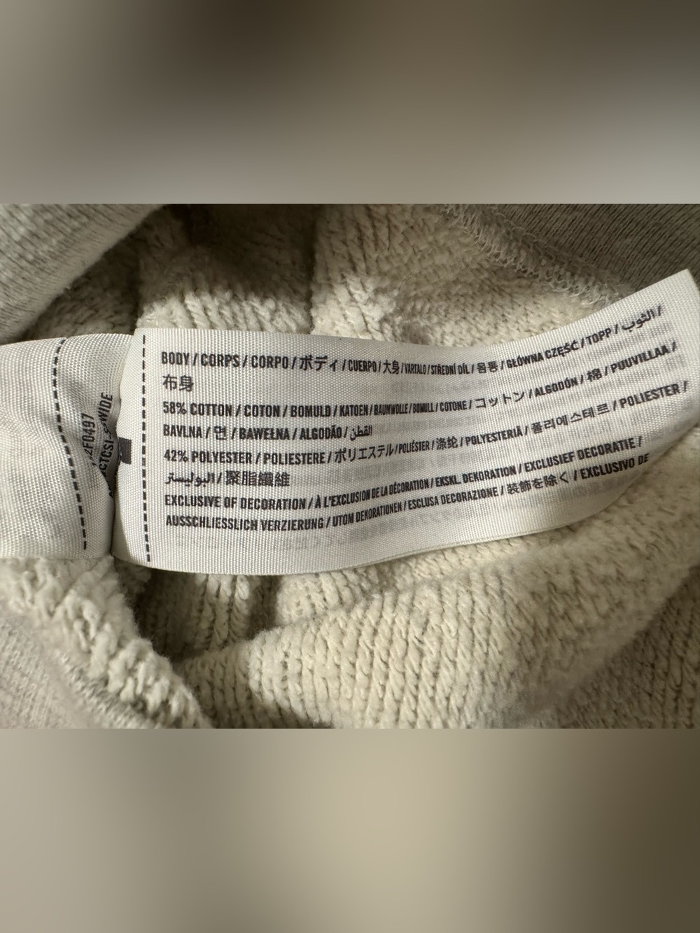 Abercrombie & Fitch Soft Heather Gray Embroidered Logo Pullover Sweatshirt S - Picture 6 of 12